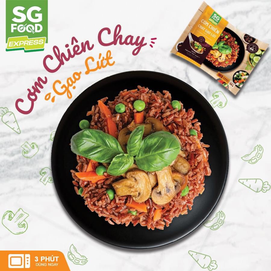 Cơm chiên chay gạo lứt Sgfood 250gram [Chỉ Giao HCM]