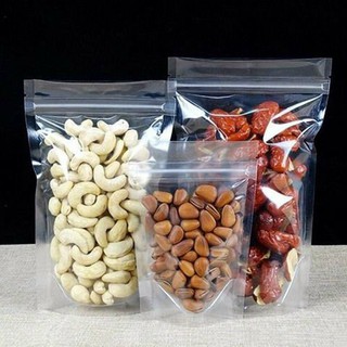 1kg túi zipper 2 mặt trong suốt