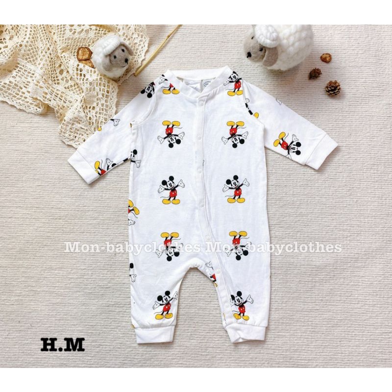 BODY SLEEPSUIT COTTON H&M SIZE NB-9M