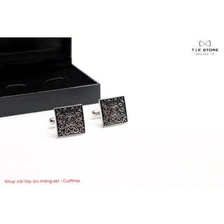 Khuy măng sét cao cấp - cufflinks đơn giản vuông
