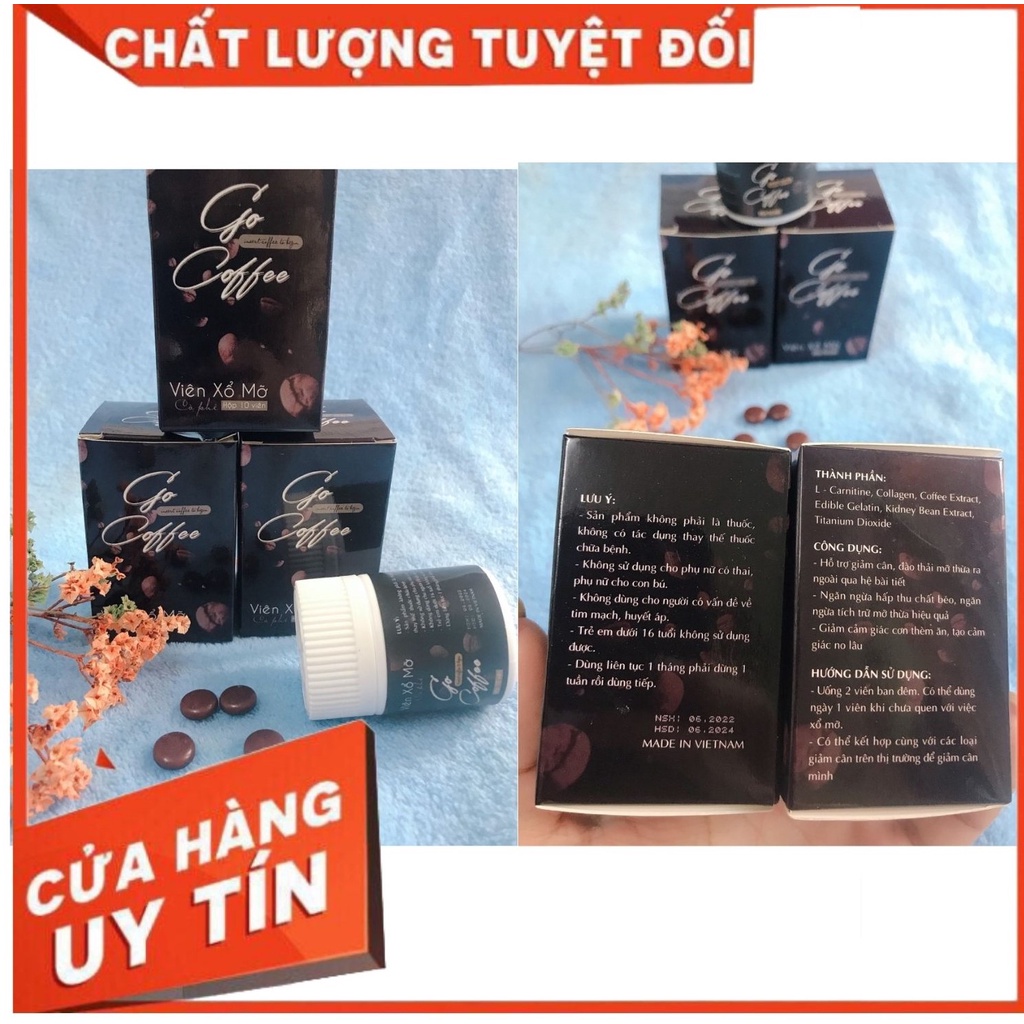 Viên Xổ Mỡ Go Coffee - Thải Mỡ Siết Eo Go Coffee