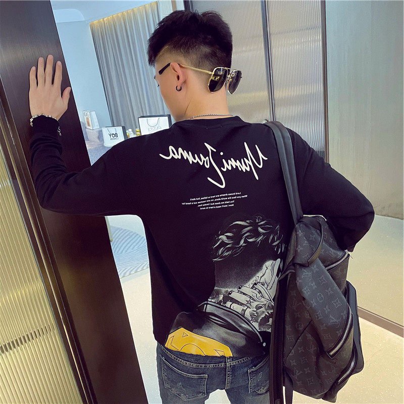 Áo Thu Đông Nam Dài Tay, Áo Nỉ Nam Chất Poly Mềm Mịn Co Dãn Cổ Tròn In 3D- MÃ TD50