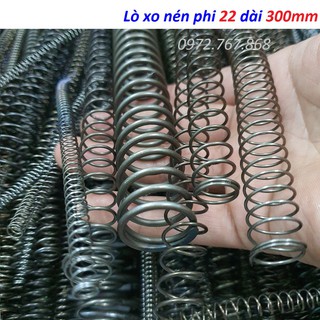 Lò xo nén, đường kính ngoài 22mm, dài 300mm