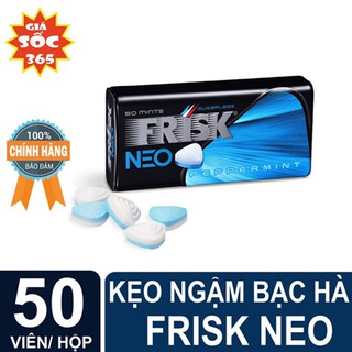 [ Hộp 50 viên ] Kẹo ngậm bạc hà F.r.i.s.k Neo Peppermint Kracie Nhật Bản. Mát lạnh sảng khoái