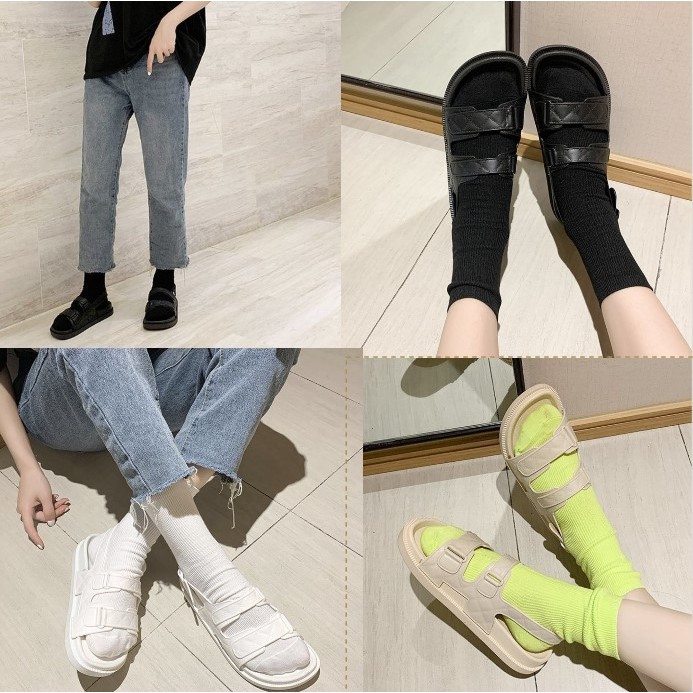 [Mã FAMARAL2 giảm 10k đơn từ 50k] Dép quai hậu sandal quai hậu nữ tăng chiều cao D21