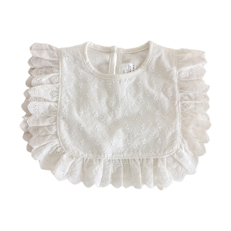 Yếm ăn quàng cổ chất liệu cotton mềm mại cho bé sơ sinh