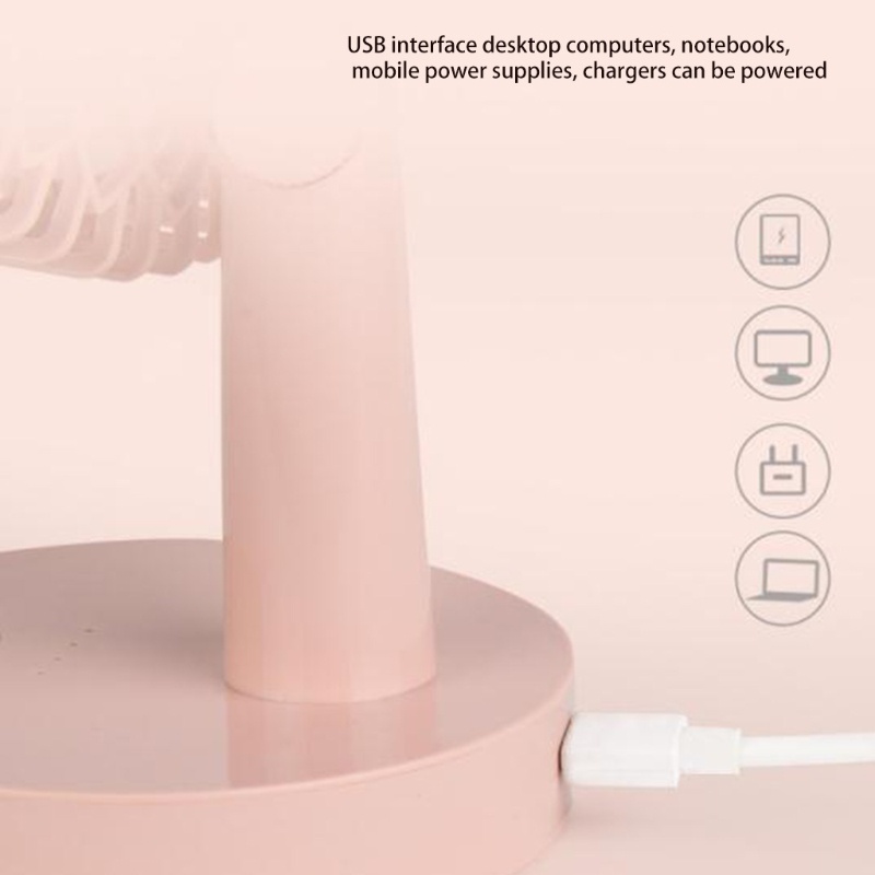Quạt USB Để Bàn Xoay Được 1200mAh