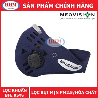 Khẩu trang bảo hộ Neoshield có van thở - lọc bụi mịn, mùi hóa chất - hàng chính hãng Neovision
