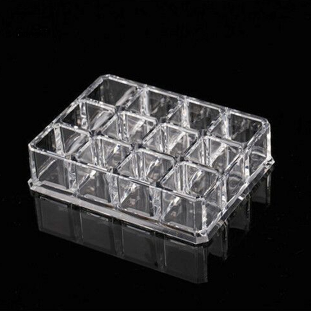 [Hàng mới về] Hộp đựng son môi 12 ô bằng acrylic trong suốt tiện dụng