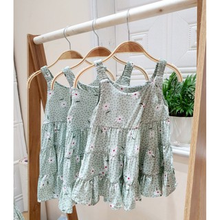 Váy 2 dây kẻ caro chất liệu lụa lanh cực mát