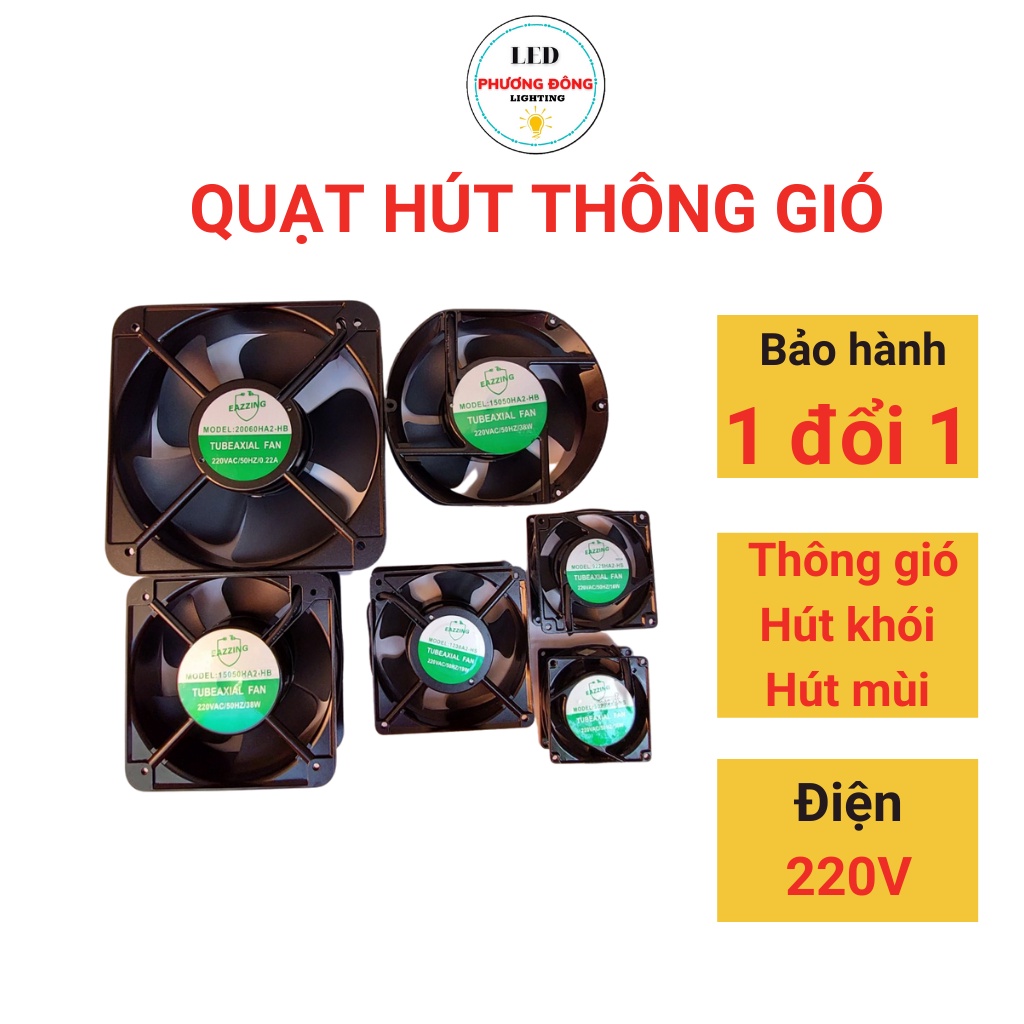 Quạt hút mùi thoáng khí ,quạt mini 220V 8cm- 9cm-12cm-15cm-16cm-20cm