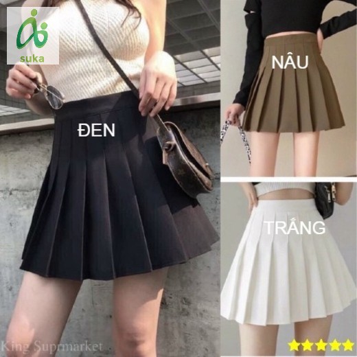 Chân Váy Xếp Ly Cạp Lưng Cao Kiểu Chữ A Phong Cách Hàn Quốc Trẻ Trung Năng Động SK02 | BigBuy360 - bigbuy360.vn