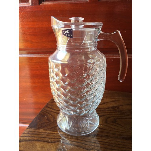 Bình thủy tinh đựng nước lạnh kiểu vảy cá G-horse loại 1500ml