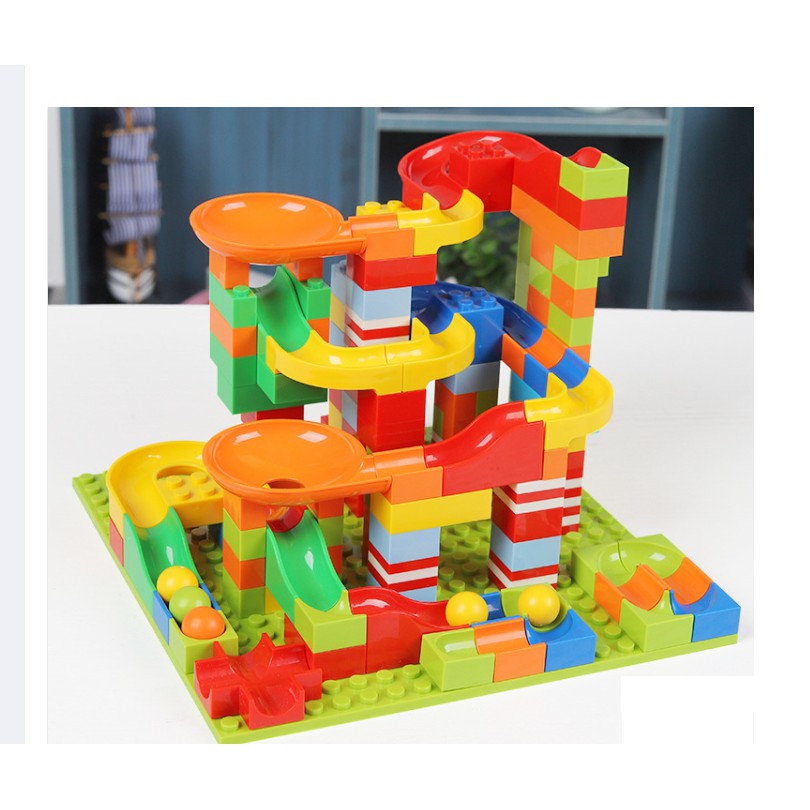 Bộ đồ chơi lắp ghép nhiều màu sắc an toàn cho bé - Lego 206 chi tiết lắp ráp hình đường đua độc đáo mẫu mới