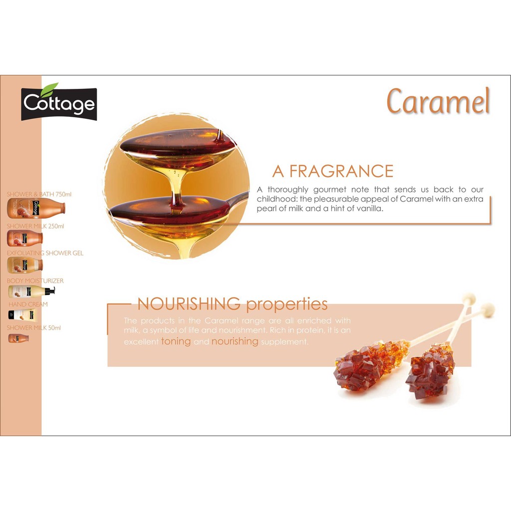 FREESHIP - Sữa tắm dưỡng da hương Caramen COTTAGE Le Caramel 750ml