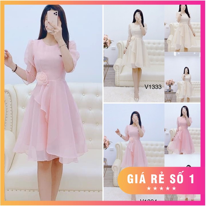 ĐẦM VOAN THIẾT KẾ ĐỘC QUYỀN SIÊU XINH ĐỦ SIZE S,M,L,XL,XXL - V5