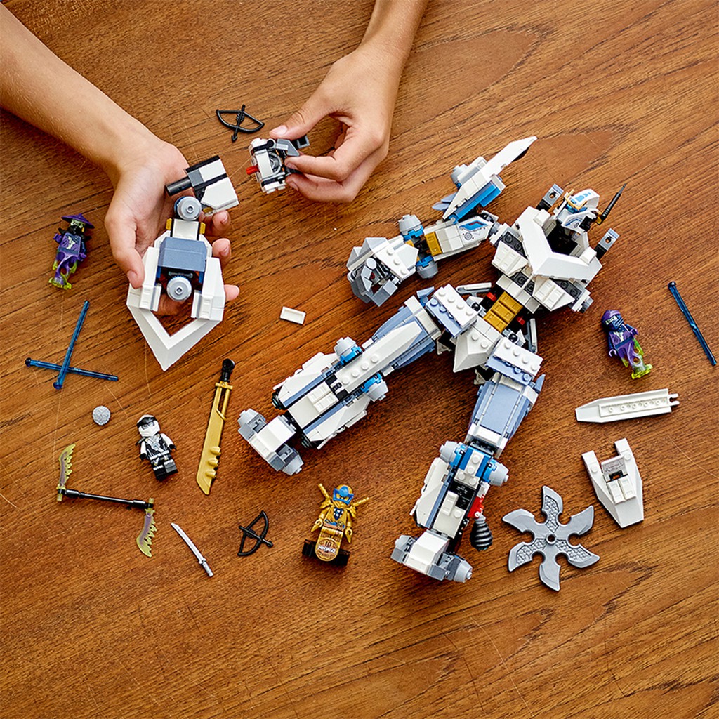 Đồ chơi xếp hình, láp ráp LEGO NINJAGO Chiến Giáp Titan Của Zane 71738 840 mảnh ghép cho bé trên 6 tuổi