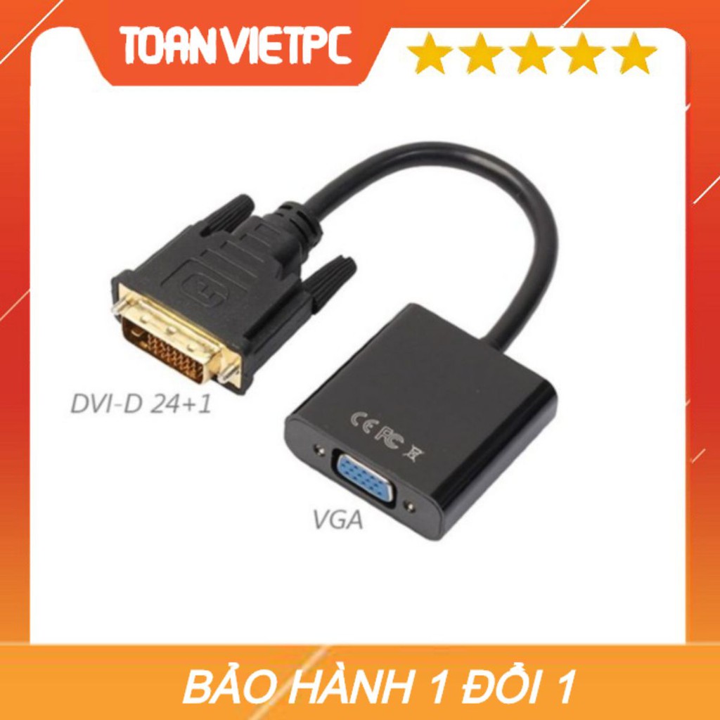 Dây chuyển dvi 24+1 sang vga có chipset