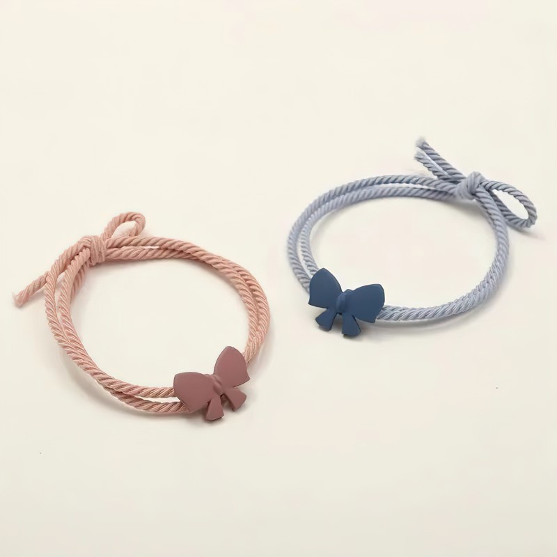 Dây Buộc Tóc Cao Su Thắt Nơ Phong Cách Hàn Quốc Thời Trang Cho Nữ
