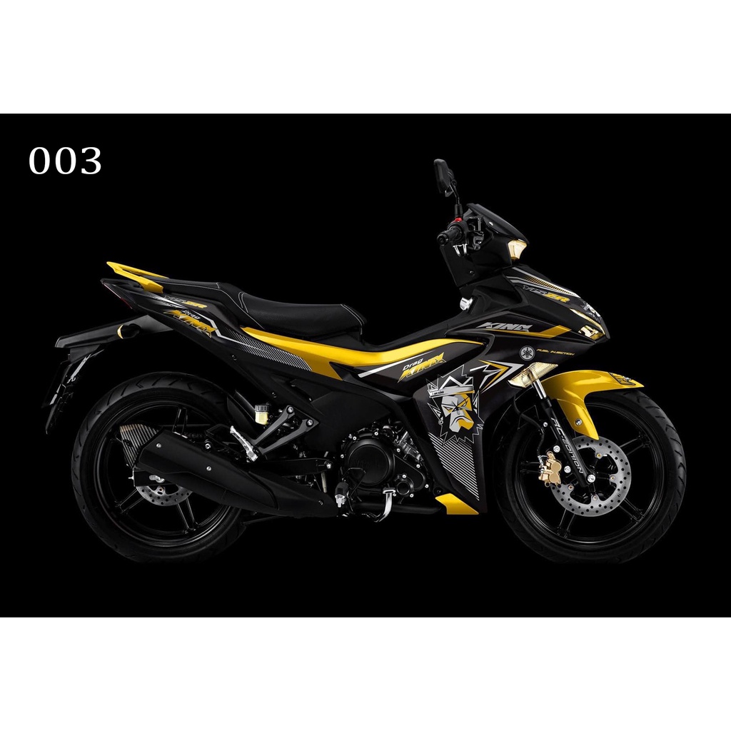 Mẫu 4 Tem Trùm Exciter 155 Đen Vàng Cực Đẹp