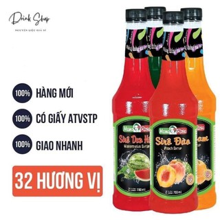 SiroGolden Farm MamaRosa 700ml Vị Socola, sâm dứa, dâu, táo, vải, đào