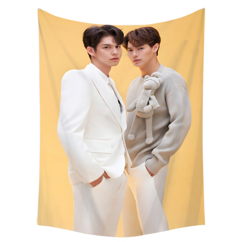 Thảm Treo Tường Trang Trí Phòng Ngủ Bằng Polyester In Họa Tiết Hoạt Hình Thái Lan Sáng & Win