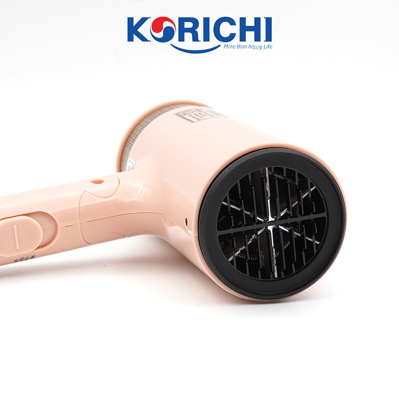 Máy sấy tóc Korichi - KRC-2600 - 1500W - Bảo hành 12 tháng( Hai màu xanh, hồng)