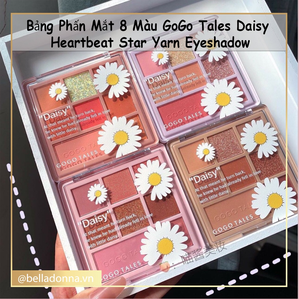Bảng Phấn Mắt 8 Màu GoGo Tales Daisy Heartbeat Star Yarn Eyeshadow GT181