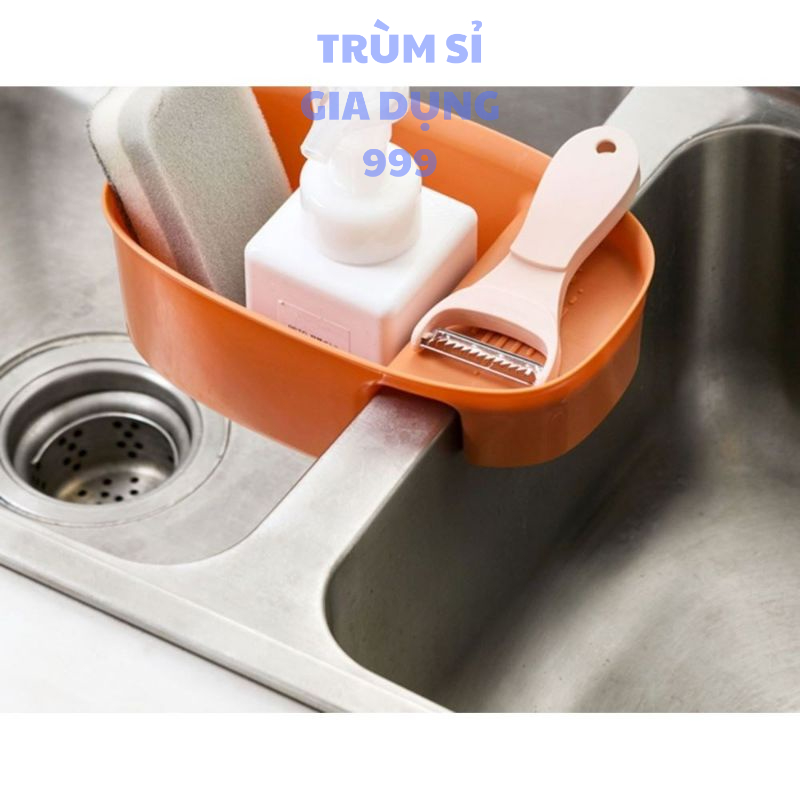 rổ lọc rác, khay rửa hoa quả gác bồn rửa chén tiện lợi. khay lọc rác mini thông minh, giỏ đa năng gác bồn rửa bác