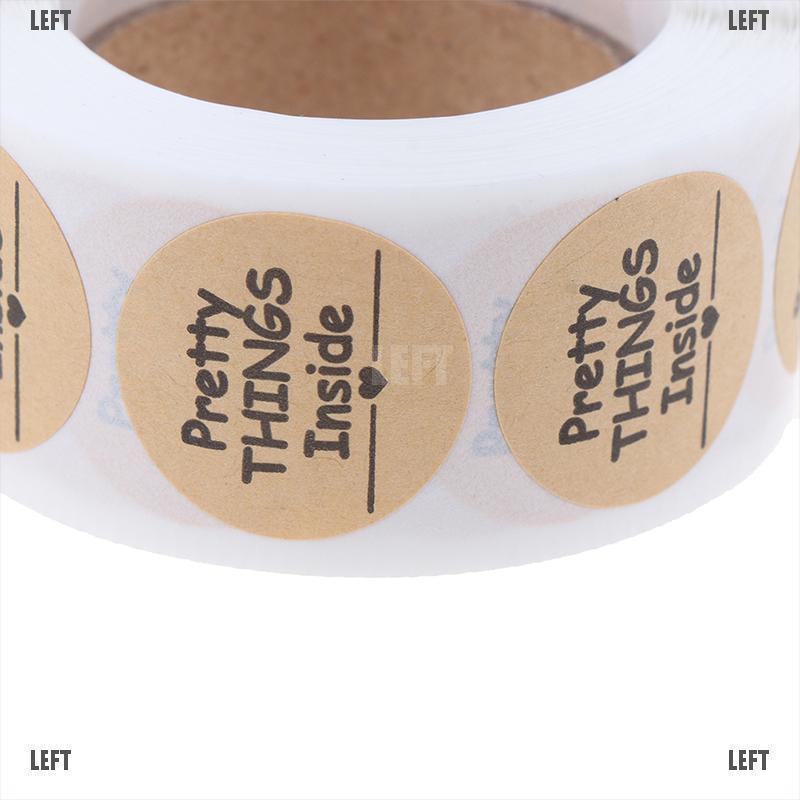 Set 500 Miếng Dán 1 inch In Chữ Thank You Xinh Xắn