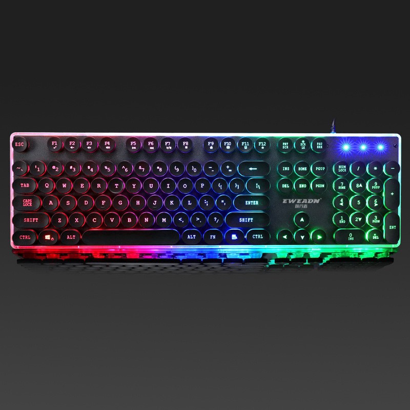 Bàn Phím Giả Cơ Eweadn Classic GX60, Led RBG Siêu Đẹp, Phím Cực Êm, Không Ồn