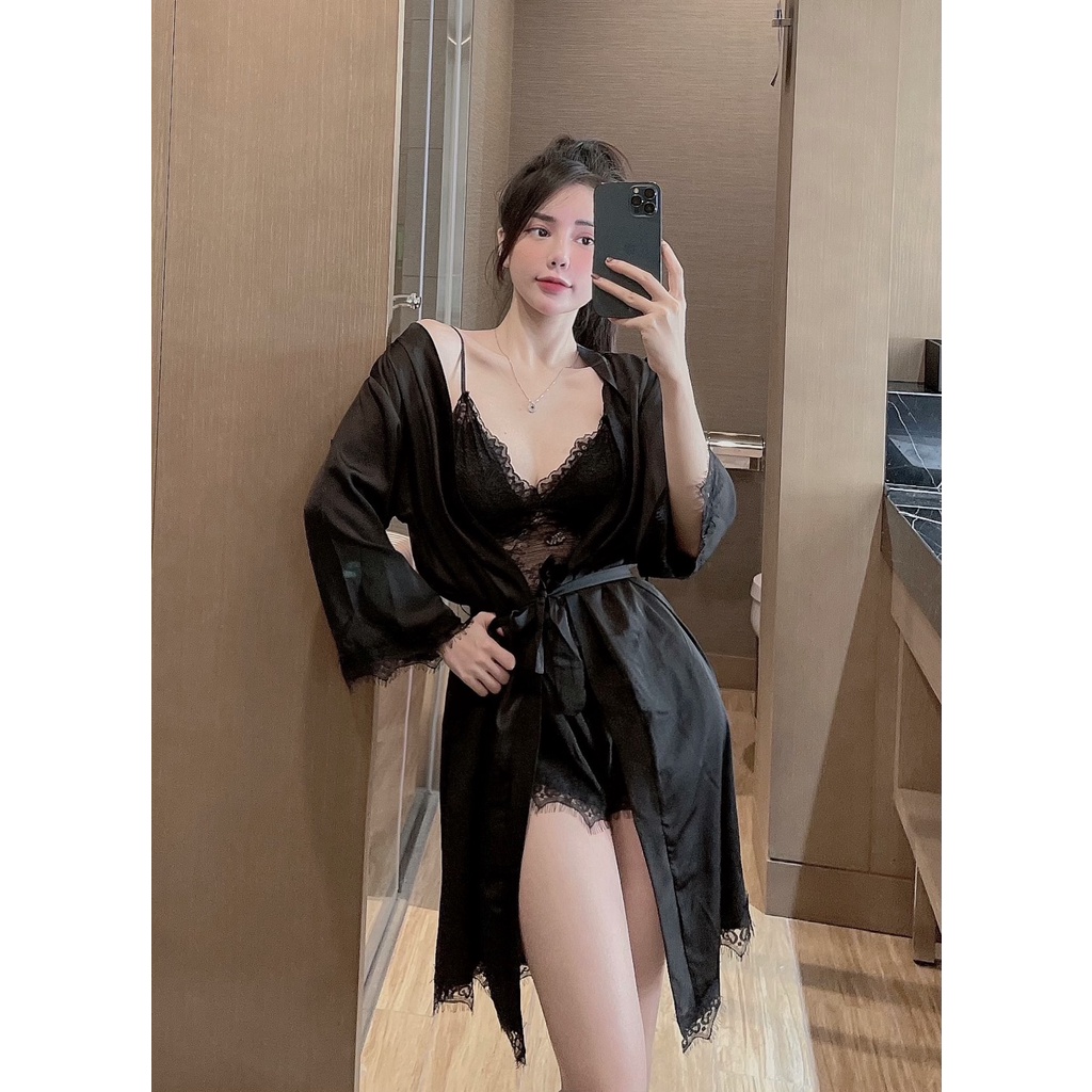 Set bộ đùi 2 dây Sexy lụa latin xinh xắn