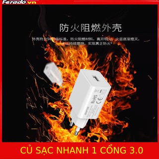 Củ Sạc Nhanh 1 Cổng 18 W Chống Cháy