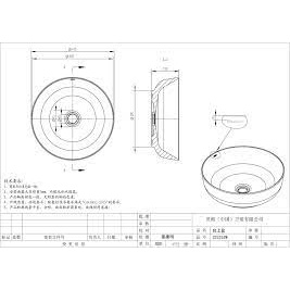 Chậu lavabo dương bàn Bravat C22262W-ENG