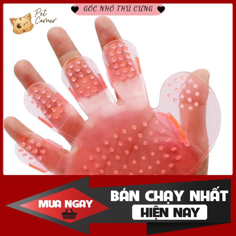 [❌GIÁ SỈ❌] Găng tay tắm cho thú cưng (Bàn chải massage/ mát xa/ chải lông cho chó mèo) ❤️