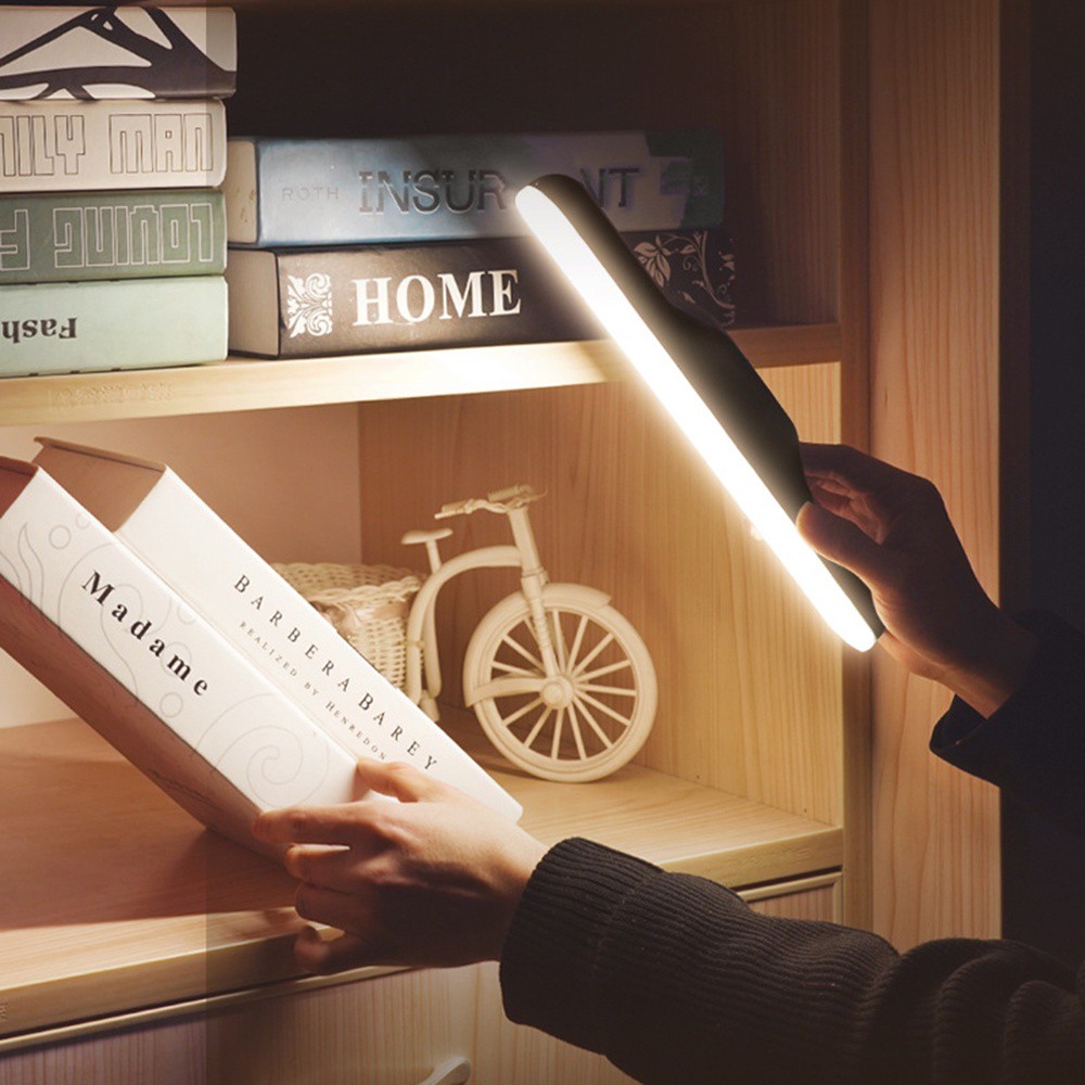 Đèn led dán tường tích điện 1800mAh đèn đọc sách trang điểm bàn học bàn làm việc 4 chế độ sáng cảm ứng chạm tiện lợi
