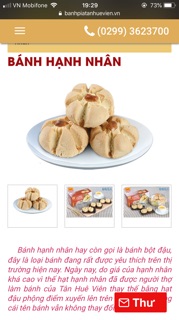 Bánh hạnh nhân (Almond cake)