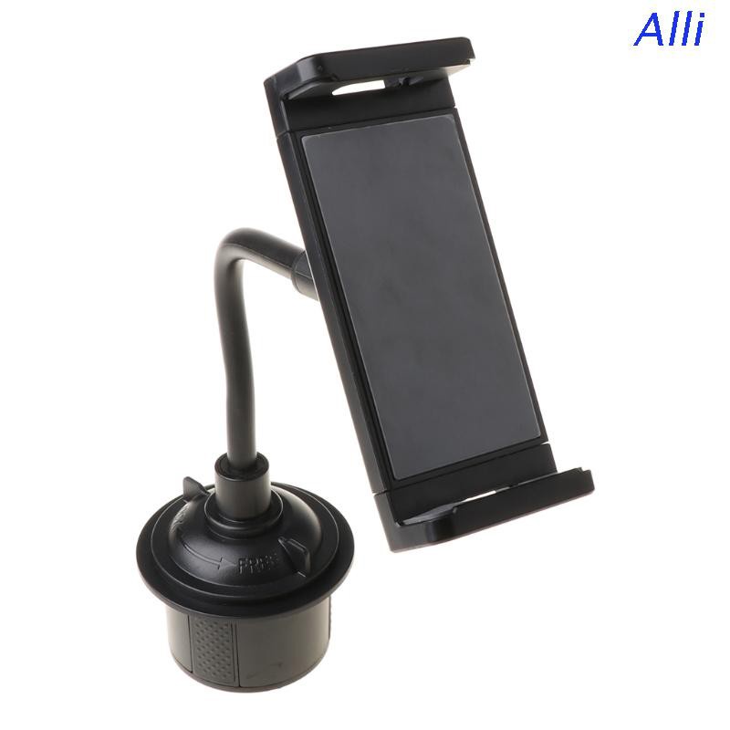 Alli Universal Gooseneck Adjustable Car Cup Holder Mount Cradle for iphone iPad Samsung Galaxy Xiaomi Huawei 5.5&quot;-11&quot; Cellphone or Tablet