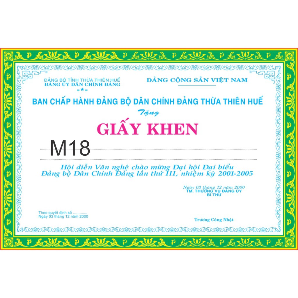 Bằng khen, giấy khen, giấy chứng nhận, bằng công nhận nhiều mẫu