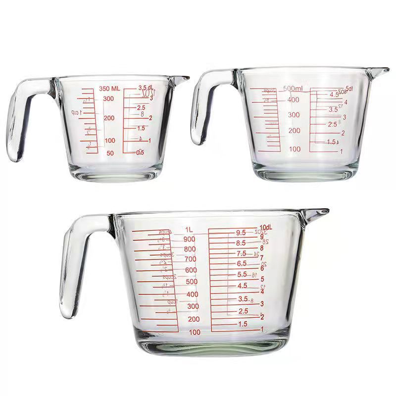 Cốc đong bằng nhựa cách nhiệt không chứa BPA an toàn 350ml/500ml/1000ml
