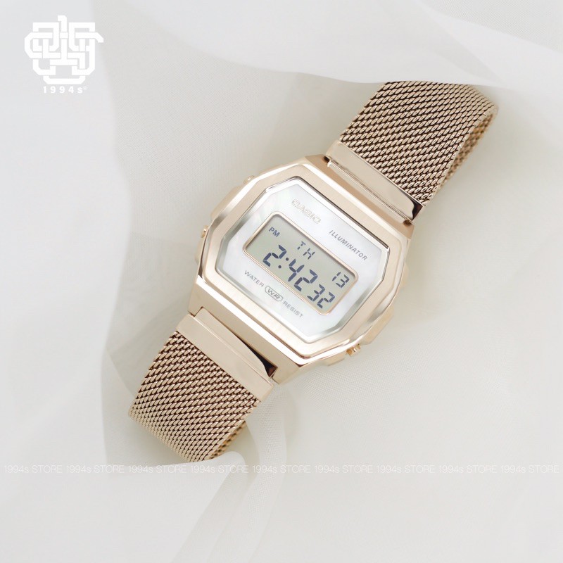 Đồng hồ Dây thép Nam/Nữ CASIO A1000MCG-9EF CHÍNH HÃNG 38mm