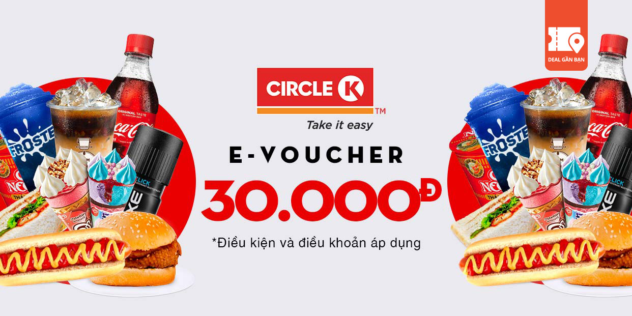 E-Voucher trị giá 30.000đ tại hệ thống cửa hàng Circle K
