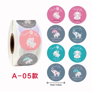 Set 500 tem dán sticker thank you mẫu ngẫu nhiên