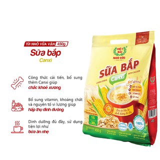 NGŨ CỐC SỮA BẮP CANXI VIỆT ĐÀI 600G ( 20G/30G)