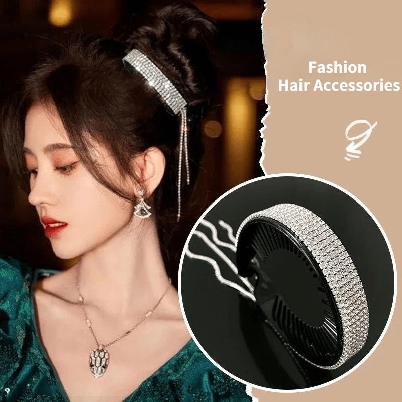 Cài quấn tóc đính đá lấp lánh thời trang cho nữ