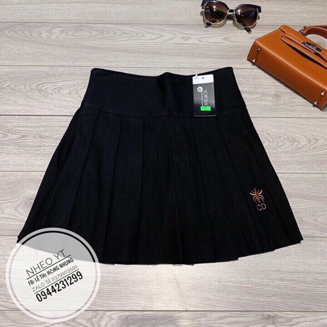 CHÂN VÁY XẾP LY UMI THÊU ONG