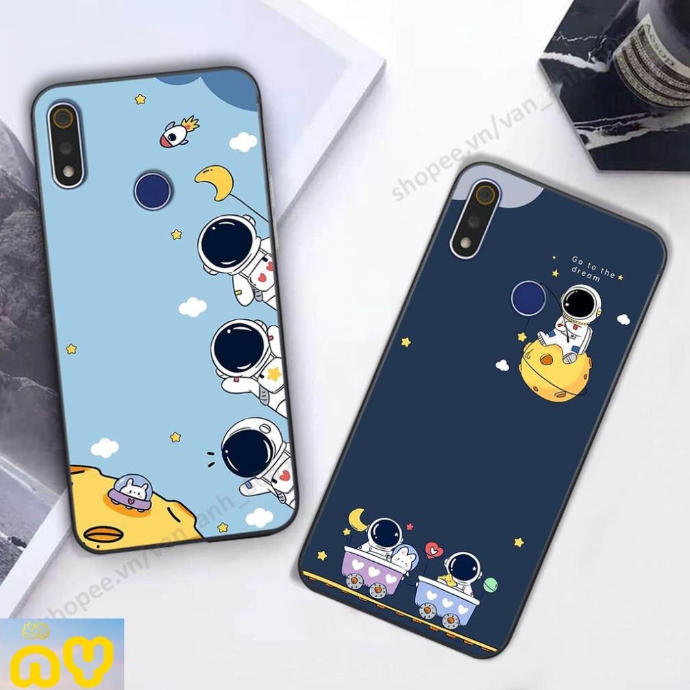 Ốp lưng Realme 3 / 3 Pro hình bầu trời, phi hành gia đẹp, Ốp lưng điện thoại realme viền dẻo cao cấp Như Ý