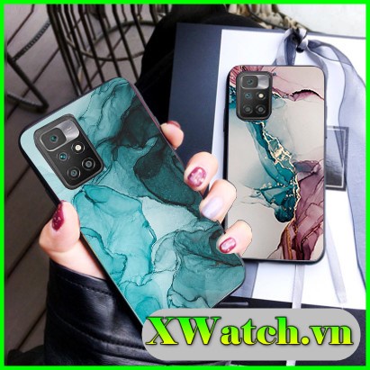 Ốp lưng phủ bóng Vân đá Xiaomi Redmi Note 10 Note 10s Note 10 5g Note 10 pro Note 11s Note 11 pro Redmi 10 Mi 11T pro
