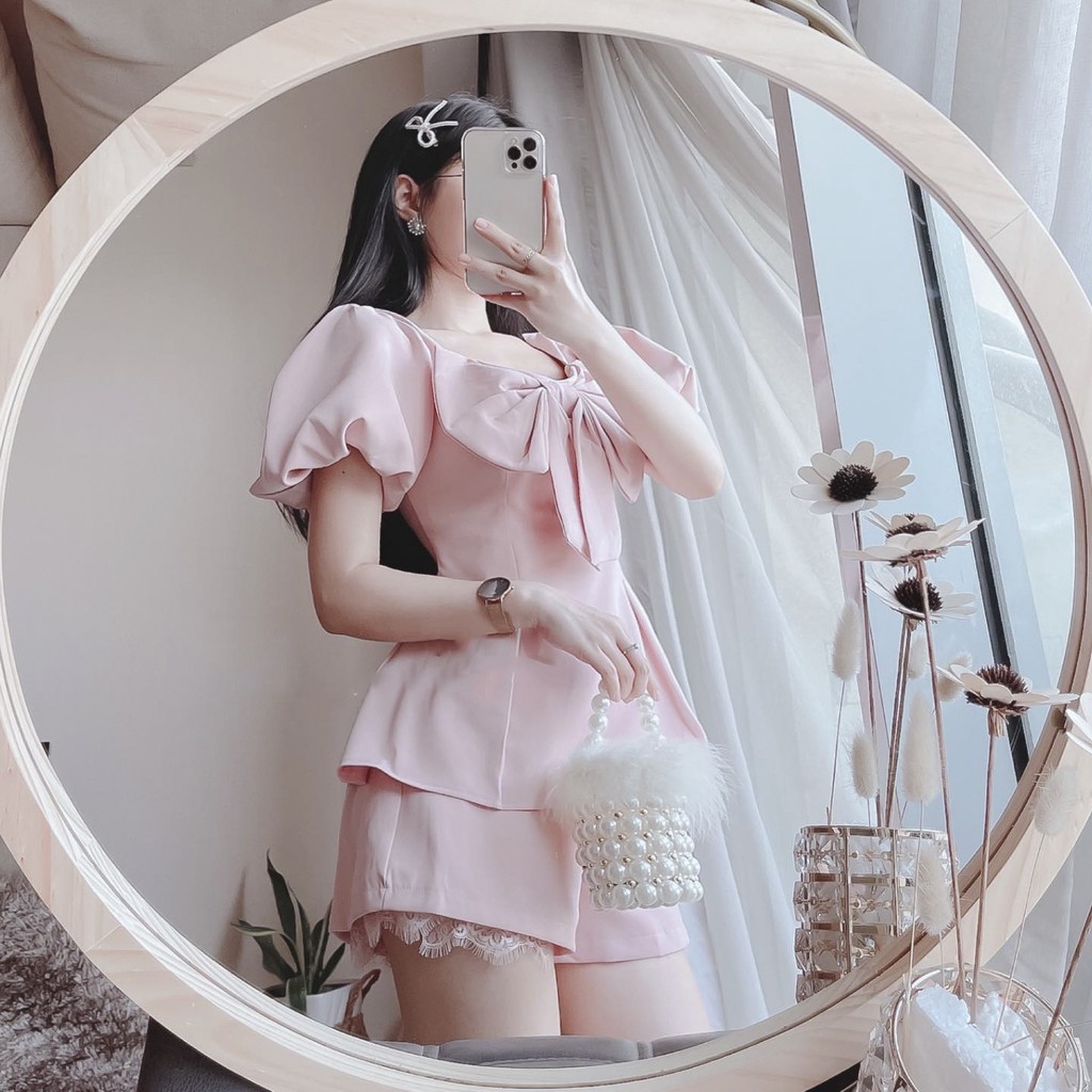 Set Bộ Đũi Nơ Phối Ren Tiểu Thư Cá Tính | BigBuy360 - bigbuy360.vn