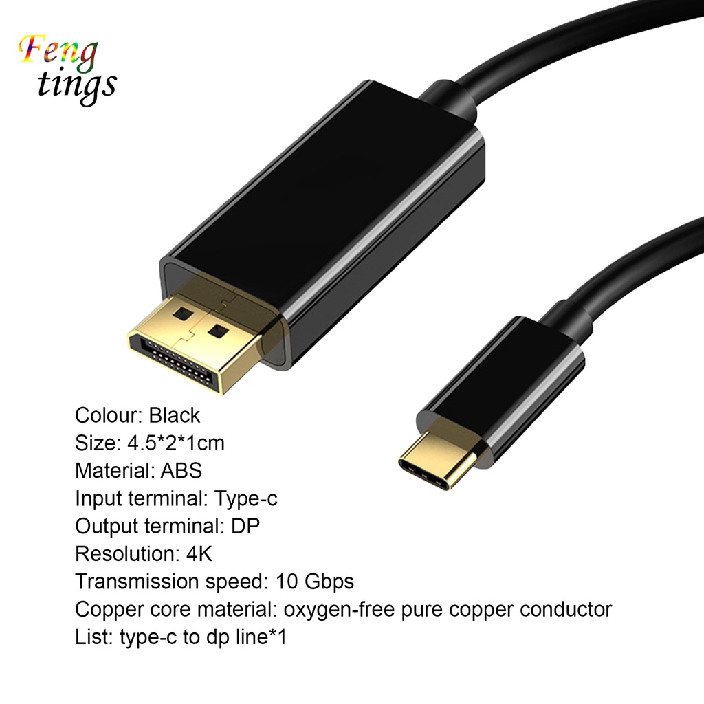 Dây Cáp Chuyển Đổi Cổng Type-C Sang Dp 1.8m Cho Máy Tính | BigBuy360 - bigbuy360.vn